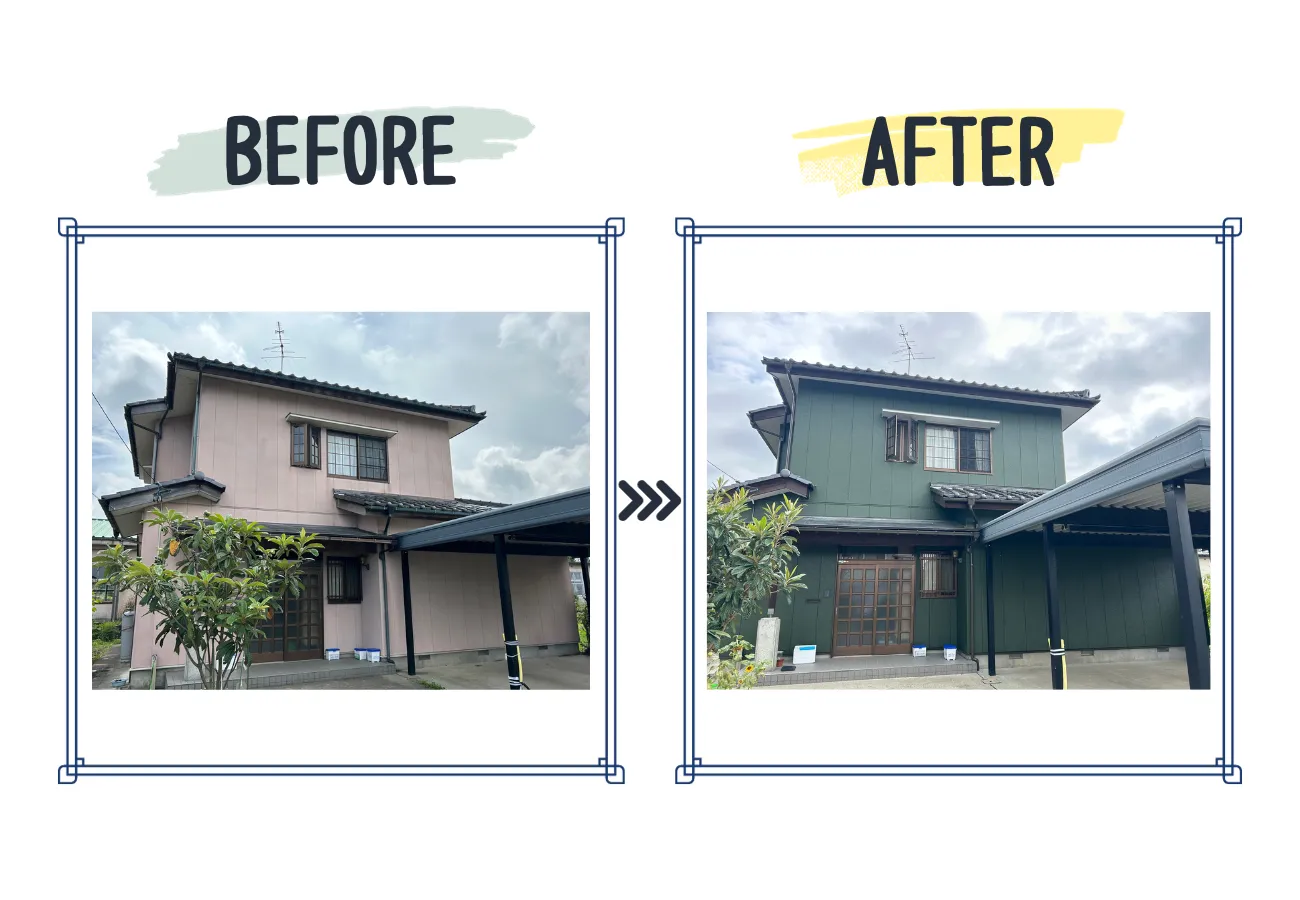 【富山県富山市】K様邸外壁塗装の施工事例をアップしました！