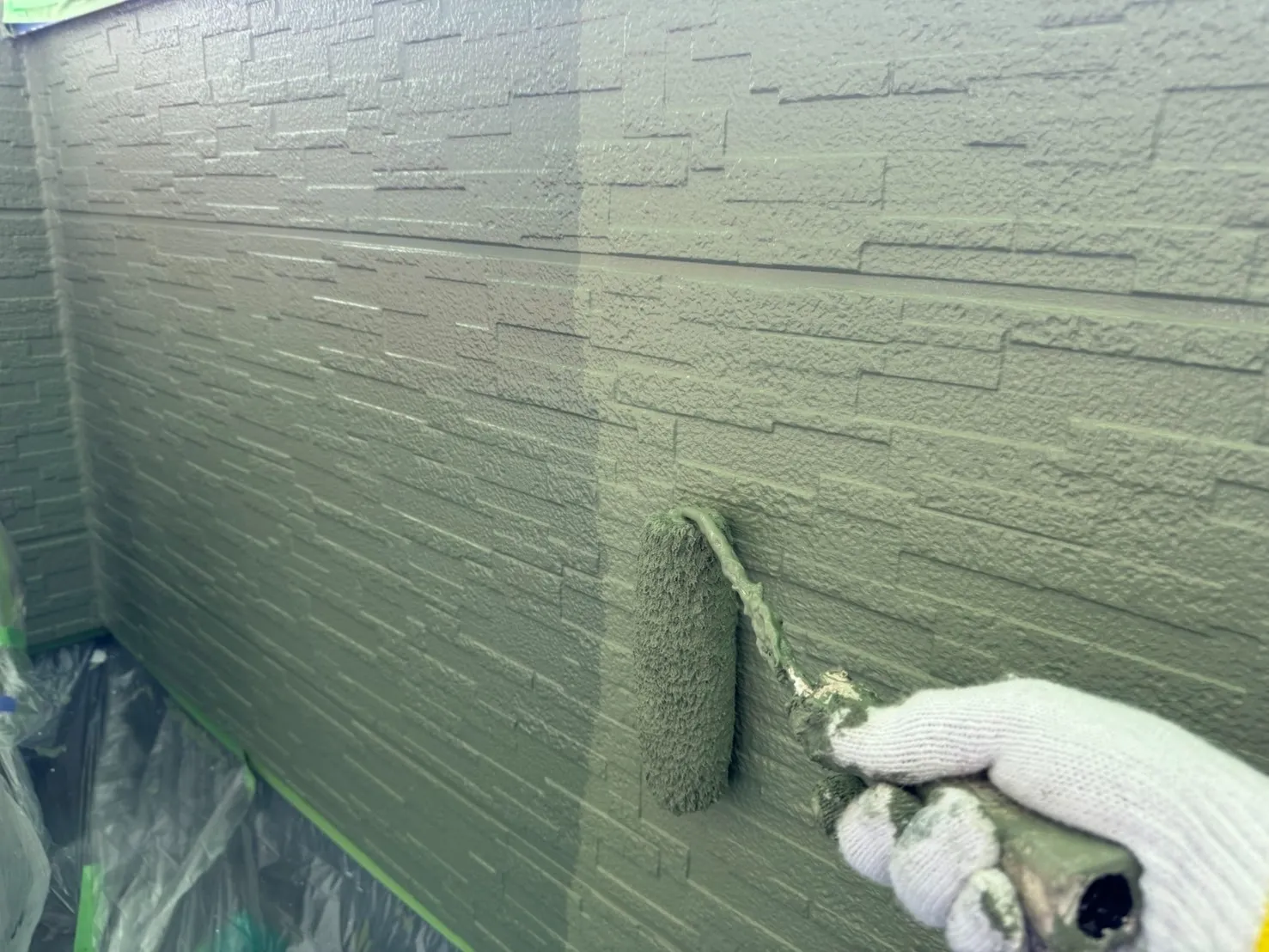 外壁　上塗り塗装　パーフェクトトップ